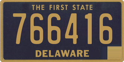 DE license plate 766416