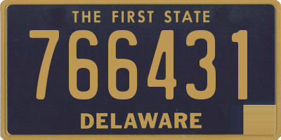 DE license plate 766431