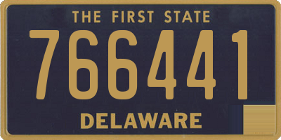 DE license plate 766441