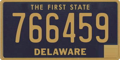 DE license plate 766459