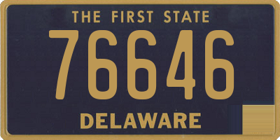 DE license plate 76646