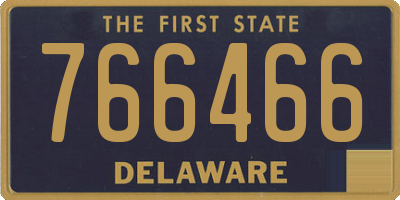 DE license plate 766466