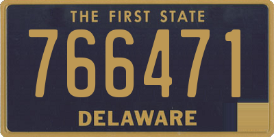 DE license plate 766471