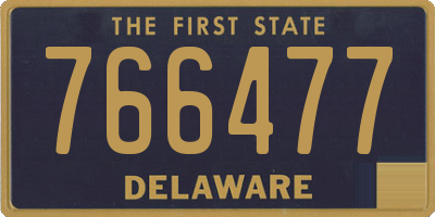 DE license plate 766477