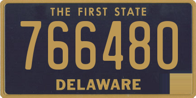 DE license plate 766480