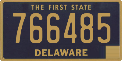 DE license plate 766485