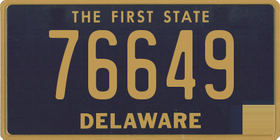 DE license plate 76649