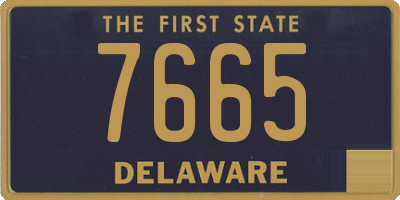 DE license plate 7665