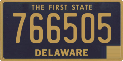 DE license plate 766505