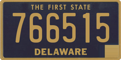 DE license plate 766515