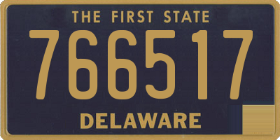 DE license plate 766517