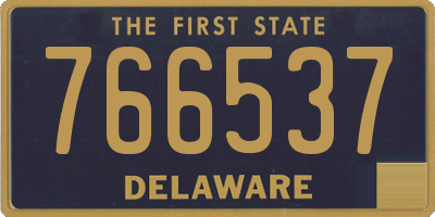 DE license plate 766537
