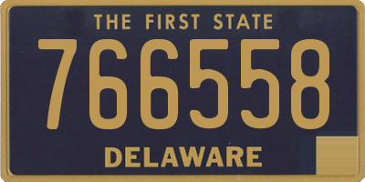 DE license plate 766558