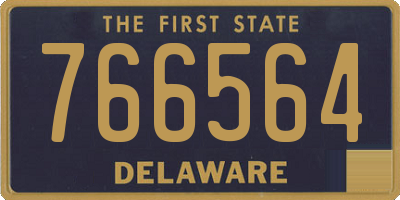 DE license plate 766564