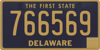 DE license plate 766569