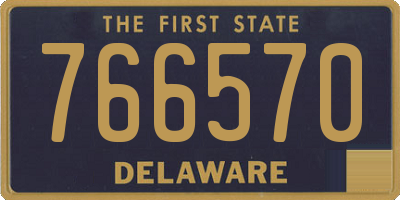 DE license plate 766570