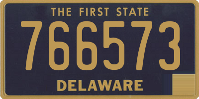 DE license plate 766573