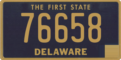 DE license plate 76658