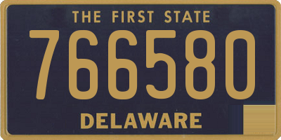 DE license plate 766580