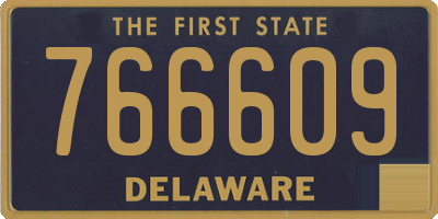 DE license plate 766609