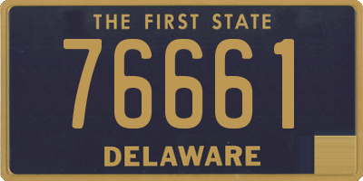 DE license plate 76661