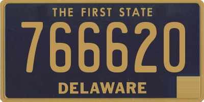DE license plate 766620