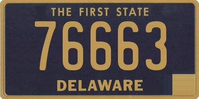 DE license plate 76663