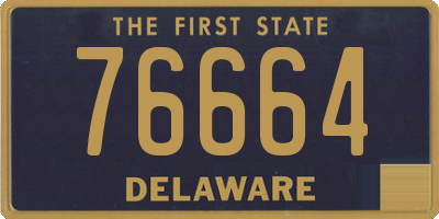 DE license plate 76664