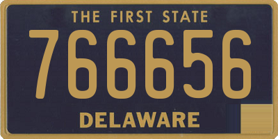DE license plate 766656