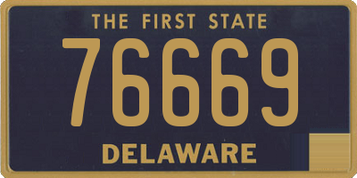 DE license plate 76669