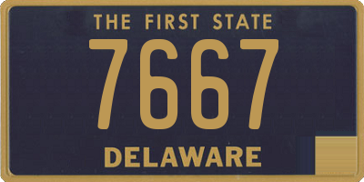 DE license plate 7667