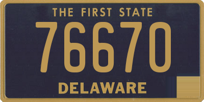 DE license plate 76670