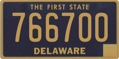 DE license plate 766700