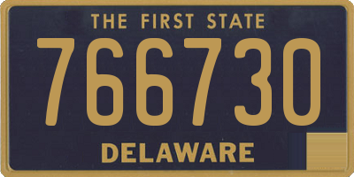 DE license plate 766730