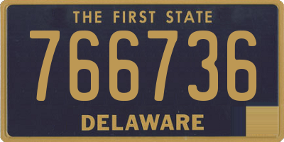 DE license plate 766736