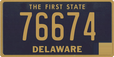 DE license plate 76674