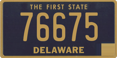 DE license plate 76675