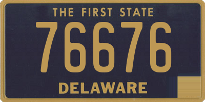 DE license plate 76676