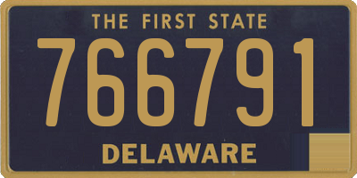 DE license plate 766791