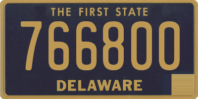 DE license plate 766800