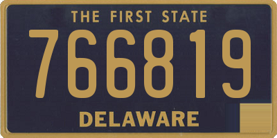 DE license plate 766819
