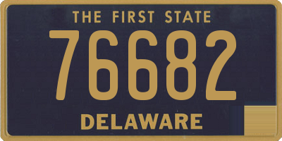 DE license plate 76682