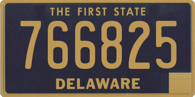 DE license plate 766825
