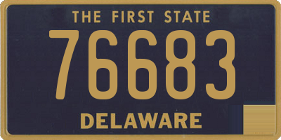 DE license plate 76683