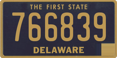 DE license plate 766839