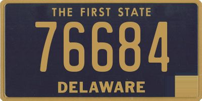 DE license plate 76684
