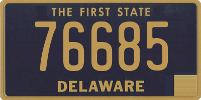 DE license plate 76685