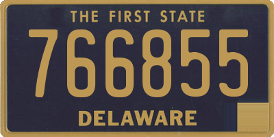 DE license plate 766855