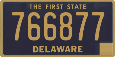 DE license plate 766877