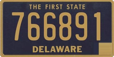 DE license plate 766891
